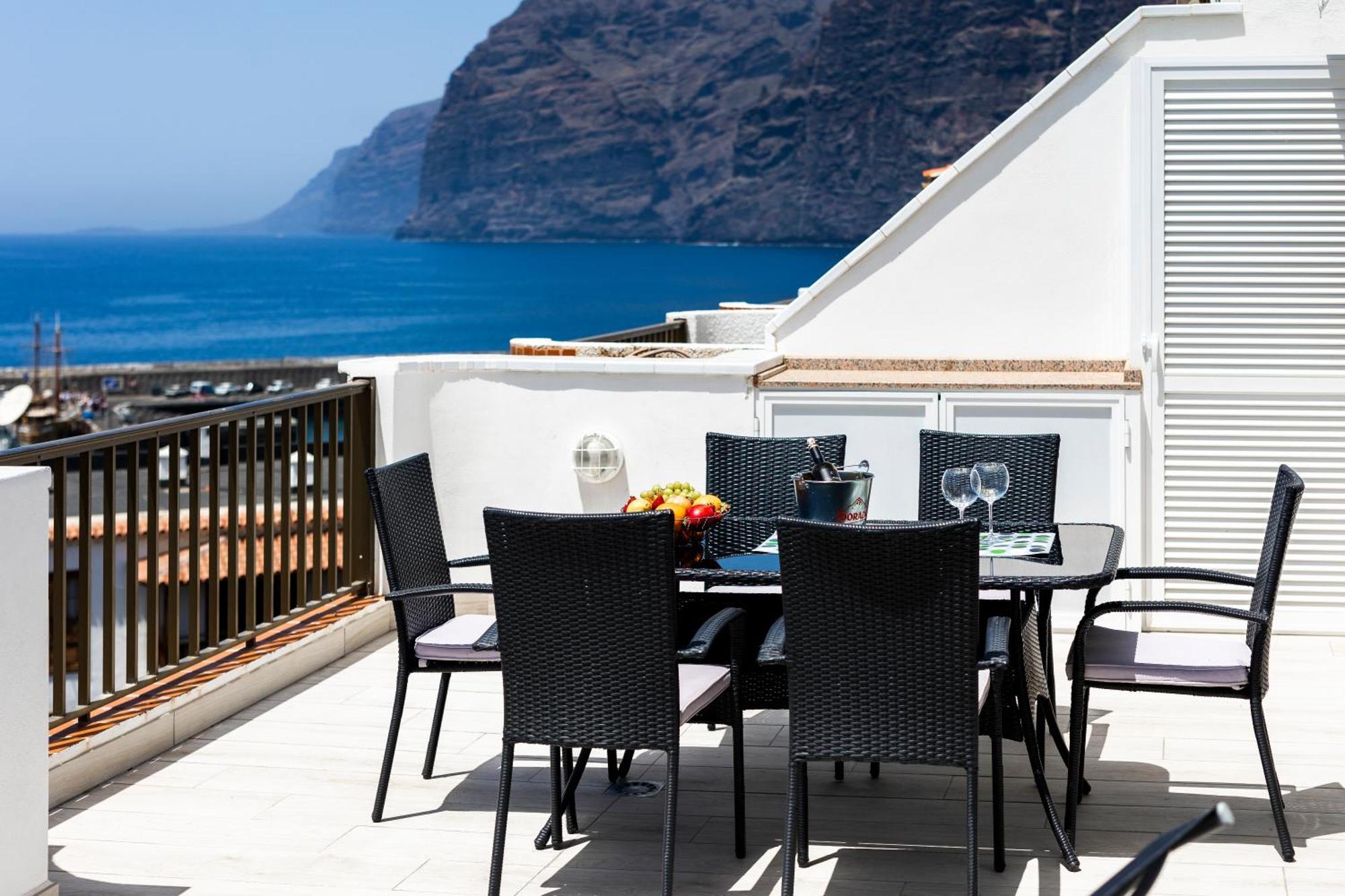 Ocean Panorama - 3 Ac Bedrooms, Private Garage, New Pool, 2 Bathrooms, Tv Channels Acantilado de los Gigantes Eksteriør bilde